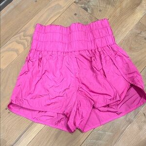 FP Movement Vibrant Pink High-Waisted Shorts